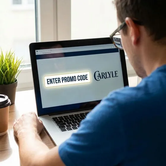 Carlyle — entering a promo code for discounts